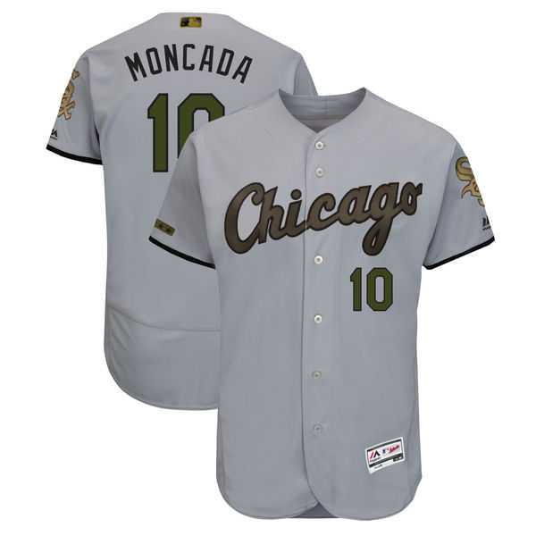 White Sox 10 Yoan Moncada Gray 2018 Memorial Day Flexbase Jersey,We sell and wholesale White Sox 10 Yoan Moncada Gray 2018 Memorial Day Flexbase Jersey on line form chian!