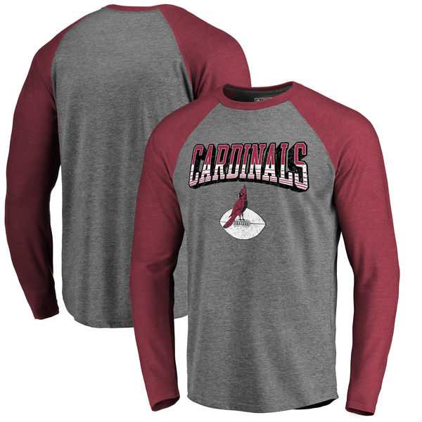 Arizona Cardinals NFL Pro Line by Fanatics Branded Throwback Collection Season Ticket Long Sleeve Tri-Blend Raglan T-Shirt - Heathered Gray Cardinal,We sell and wholesale Arizona Cardinals NFL Pro Line by Fanatics Branded Throwback Collection Season Ticket Long Sleeve Tri-Blend Raglan T-Shirt - Heathered Gray Cardinal on line form chian!