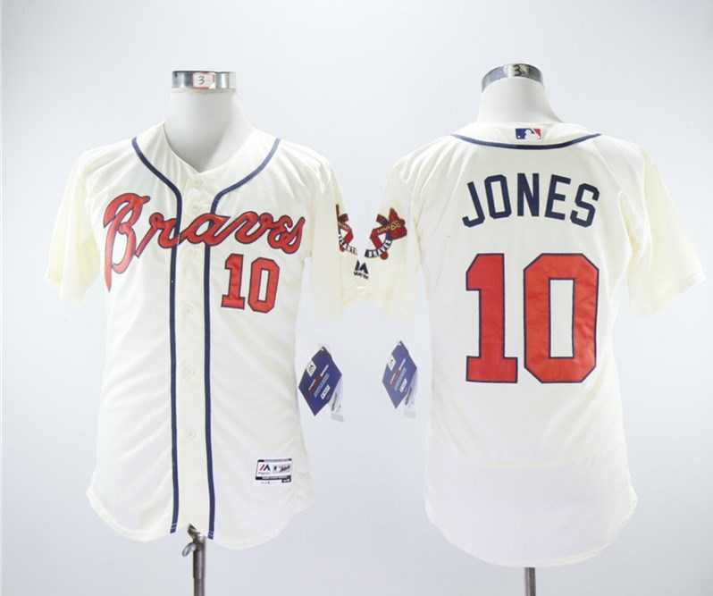 Braves 10 Chipper Jones Cream Flexbase Baseball Jerseys,We sell and wholesale Braves 10 Chipper Jones Cream Flexbase Baseball Jerseys on line form chian!