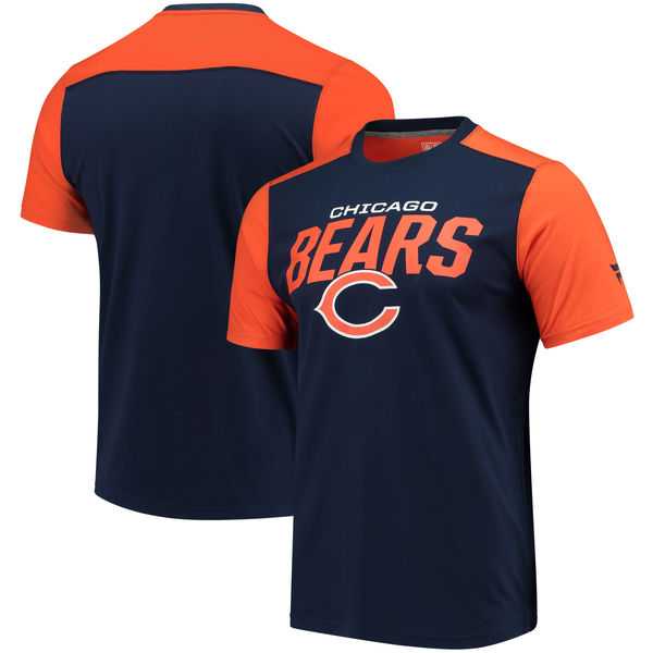 Chicago Bears NFL Pro Line by Fanatics Branded Iconic Color Blocked T-Shirt Navy Orange,We sell and wholesale Chicago Bears NFL Pro Line by Fanatics Branded Iconic Color Blocked T-Shirt Navy Orange on line form chian!