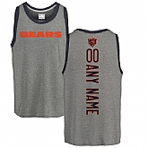 Customized Men's Chicago Bears NFL Pro Line by Fanatics Branded Personalized Backer Tri-Blend Tank Top - Ash,baseball caps,new era cap wholesale,wholesale hats