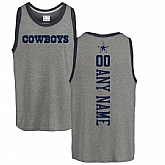 Customized Men's Dallas Cowboys NFL Pro Line by Fanatics Branded Personalized Backer Tri-Blend Tank Top - Ash,baseball caps,new era cap wholesale,wholesale hats