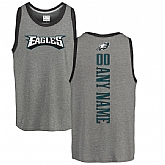 Customized Men's Philadelphia Eagles NFL Pro Line by Fanatics Branded Personalized Backer Tri-Blend Tank Top - Ash,baseball caps,new era cap wholesale,wholesale hats