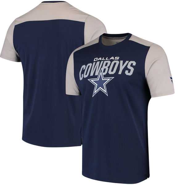 Dallas Cowboys NFL Pro Line by Fanatics Branded Iconic Color Blocked T-Shirt Navy Gray,We sell and wholesale Dallas Cowboys NFL Pro Line by Fanatics Branded Iconic Color Blocked T-Shirt Navy Gray on line form chian!