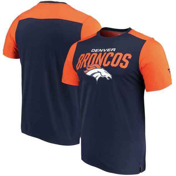 Denver Broncos NFL Pro Line by Fanatics Branded Iconic Color Blocked T-Shirt Navy Orange,We sell and wholesale Denver Broncos NFL Pro Line by Fanatics Branded Iconic Color Blocked T-Shirt Navy Orange on line form chian!