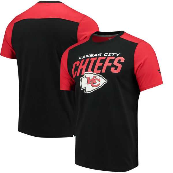 Kansas City Chiefs NFL Pro Line by Fanatics Branded Iconic Color Blocked T-Shirt Black Red,We sell and wholesale Kansas City Chiefs NFL Pro Line by Fanatics Branded Iconic Color Blocked T-Shirt Black Red on line form chian!