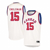 Kansas Jayhawks 15 Howard Engleman Cream Throwback College Basketball Jersey Dzhi,baseball caps,new era cap wholesale,wholesale hats