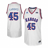 Kansas Jayhawks 45 Raef LaFrentz White Throwback College Basketball Jersey Dzhi,baseball caps,new era cap wholesale,wholesale hats