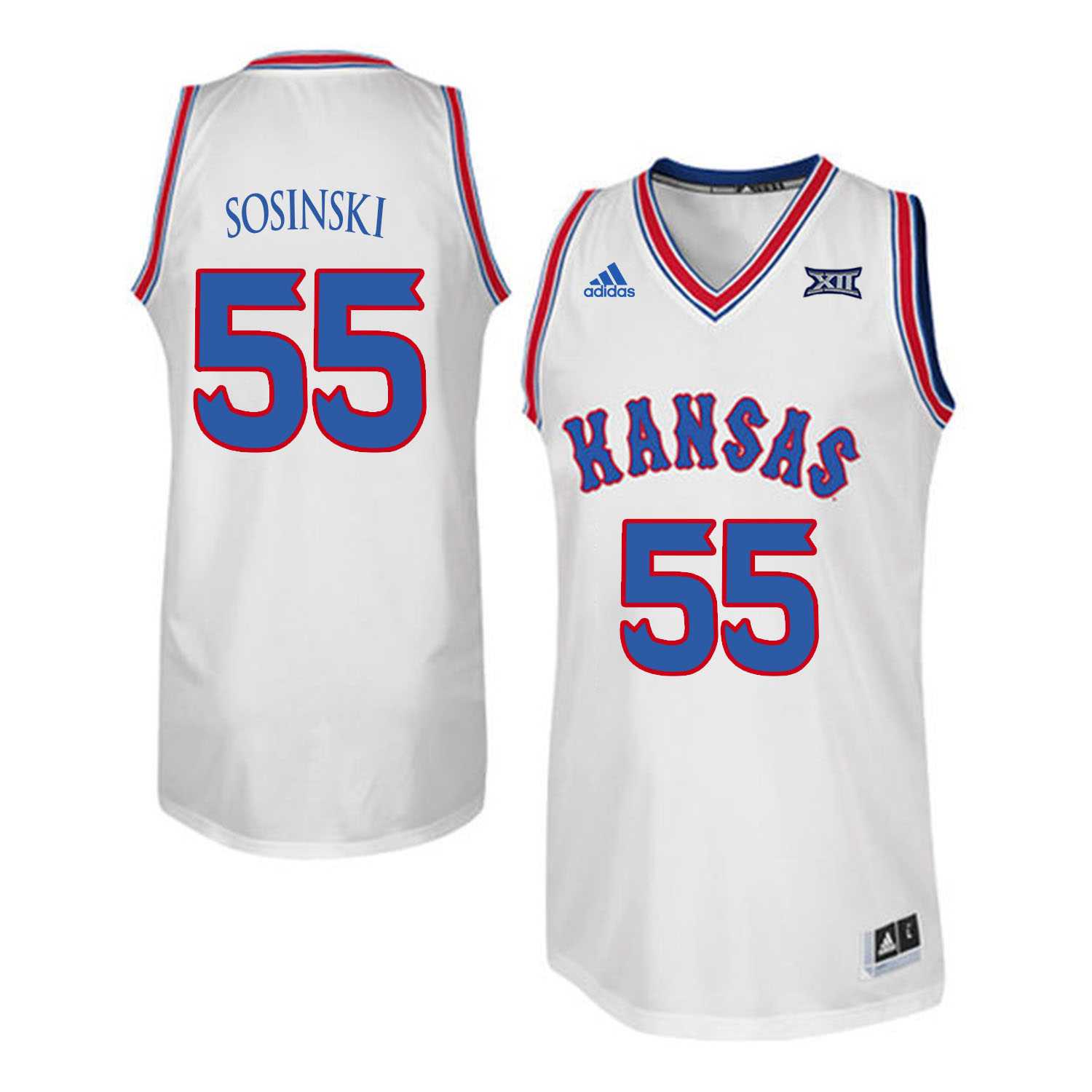 Kansas Jayhawks 55 Jame Sosinski White Throwback College Basketball Jersey Dzhi,We sell and wholesale Kansas Jayhawks 55 Jame Sosinski White Throwback College Basketball Jersey Dzhi on line form chian!