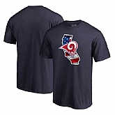 Los Angeles Rams Navy NFL Pro Line by Fanatics Branded Banner State T Shirt,baseball caps,new era cap wholesale,wholesale hats