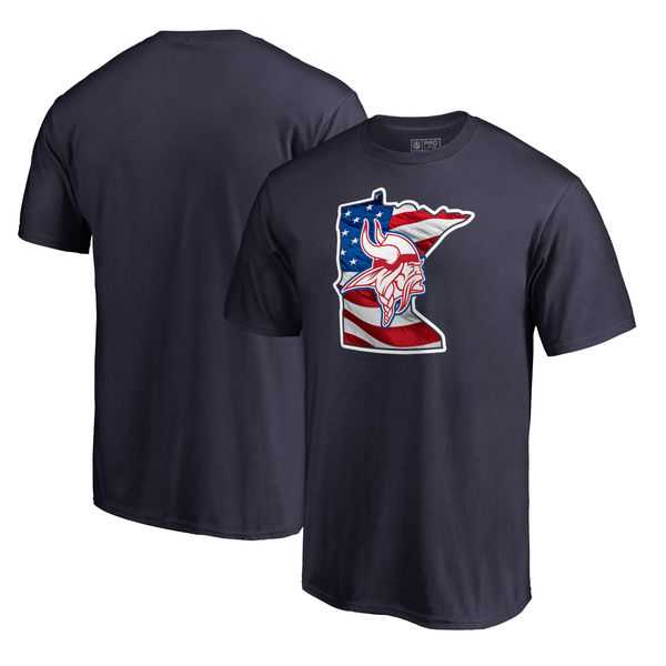 Minnesota Vikings Navy NFL Pro Line by Fanatics Branded Banner State T Shirt,We sell and wholesale Minnesota Vikings Navy NFL Pro Line by Fanatics Branded Banner State T Shirt on line form chian!