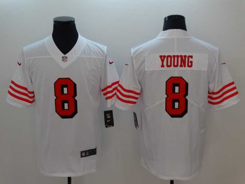 Nike 49ers 8 Steve Young White Color Rush Vapor Untouchable Limited Jersey,We sell and wholesale Nike 49ers 8 Steve Young White Color Rush Vapor Untouchable Limited Jersey on line form chian!