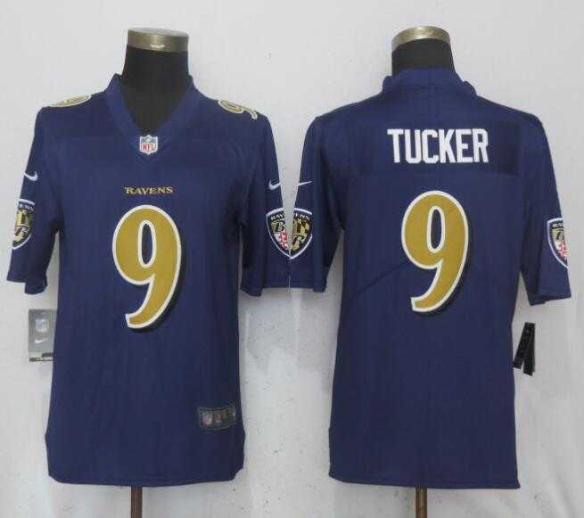 Nike Ravens 9 Justin Tucker Purple Color Rush Limited Jersey,We sell and wholesale Nike Ravens 9 Justin Tucker Purple Color Rush Limited Jersey on line form chian!