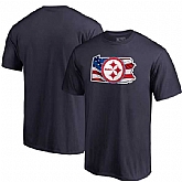 Pittsburgh Steelers Navy NFL Pro Line by Fanatics Branded Banner State T Shirt,baseball caps,new era cap wholesale,wholesale hats