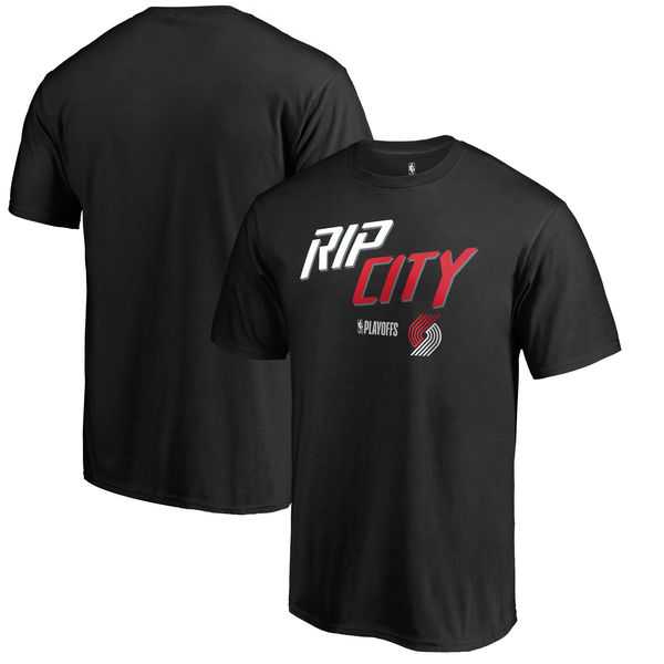 Portland Trail Blazers Fanatics Branded 2018 NBA Playoffs Slogan T-Shirt Black,We sell and wholesale Portland Trail Blazers Fanatics Branded 2018 NBA Playoffs Slogan T-Shirt Black on line form chian!