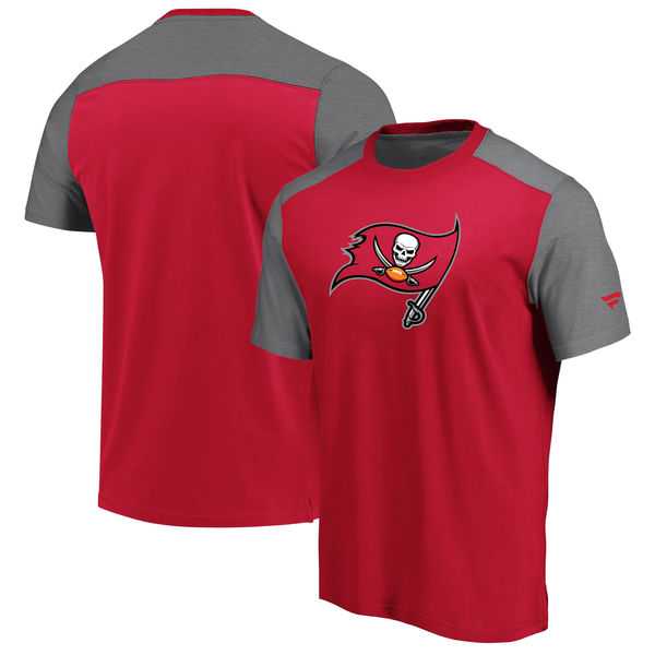 Tampa Bay Buccaneers NFL Pro Line by Fanatics Branded Iconic Color Block T-Shirt Red Heathered Gray,We sell and wholesale Tampa Bay Buccaneers NFL Pro Line by Fanatics Branded Iconic Color Block T-Shirt Red Heathered Gray on line form chian!