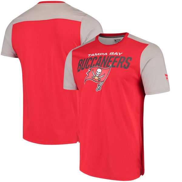 Tampa Bay Buccaneers NFL Pro Line by Fanatics Branded Iconic Color Blocked T-Shirt Red Gray,We sell and wholesale Tampa Bay Buccaneers NFL Pro Line by Fanatics Branded Iconic Color Blocked T-Shirt Red Gray on line form chian!