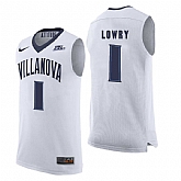 Villanova Wildcats 1 Kyle Lowry White College Basketball Elite Jersey Dzhi,baseball caps,new era cap wholesale,wholesale hats