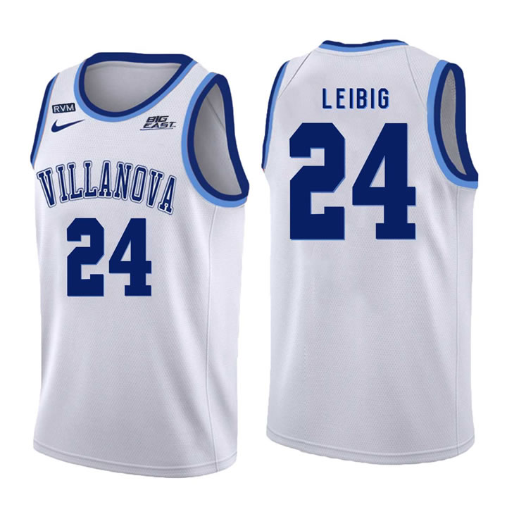 Villanova Wildcats 24 Tom Leibig White College Basketball Jersey Dzhi,We sell and wholesale Villanova Wildcats 24 Tom Leibig White College Basketball Jersey Dzhi on line form chian!