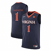 Virginia Cavaliers 1 Francesco Badocchi Navy College Basketball Jersey Dzhi,baseball caps,new era cap wholesale,wholesale hats