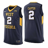 West Virginia Mountaineers 2 Jevon Carter Navy College Basketball Jersey Dzhi,baseball caps,new era cap wholesale,wholesale hats