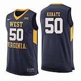 West Virginia Mountaineers 50 Sagaba Konate Navy College Basketball Jersey Dzhi,baseball caps,new era cap wholesale,wholesale hats
