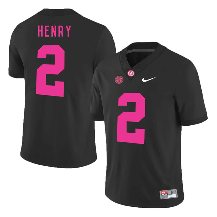 Alabama Crimson Tide 2 Derrick Henry Black 2018 Breast Cancer Awareness College Football Jersey DingZhi,We sell and wholesale Alabama Crimson Tide 2 Derrick Henry Black 2018 Breast Cancer Awareness College Football Jersey DingZhi on line form chian!