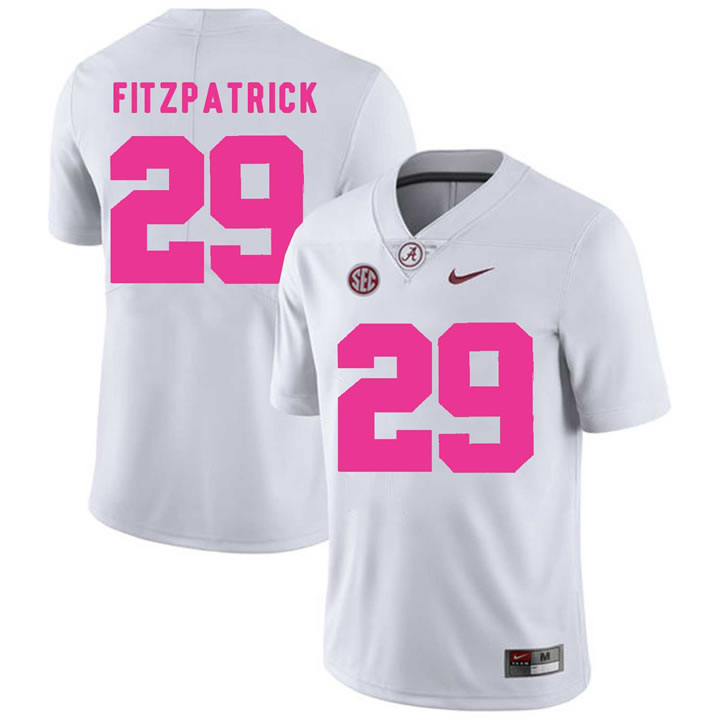 Alabama Crimson Tide 29 Minkah Fitzpatrick White 2018 Breast Cancer Awareness College Football Jersey DingZhi,We sell and wholesale Alabama Crimson Tide 29 Minkah Fitzpatrick White 2018 Breast Cancer Awareness College Football Jersey DingZhi on line form chian!