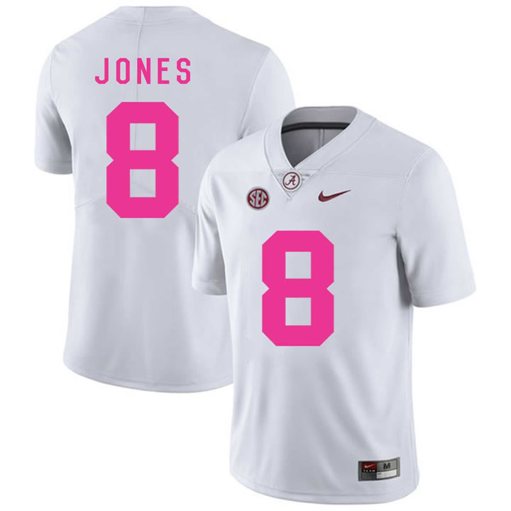 Alabama Crimson Tide 8 Julio Jones White 2018 Breast Cancer Awareness College Football Jersey DingZhi,We sell and wholesale Alabama Crimson Tide 8 Julio Jones White 2018 Breast Cancer Awareness College Football Jersey DingZhi on line form chian!