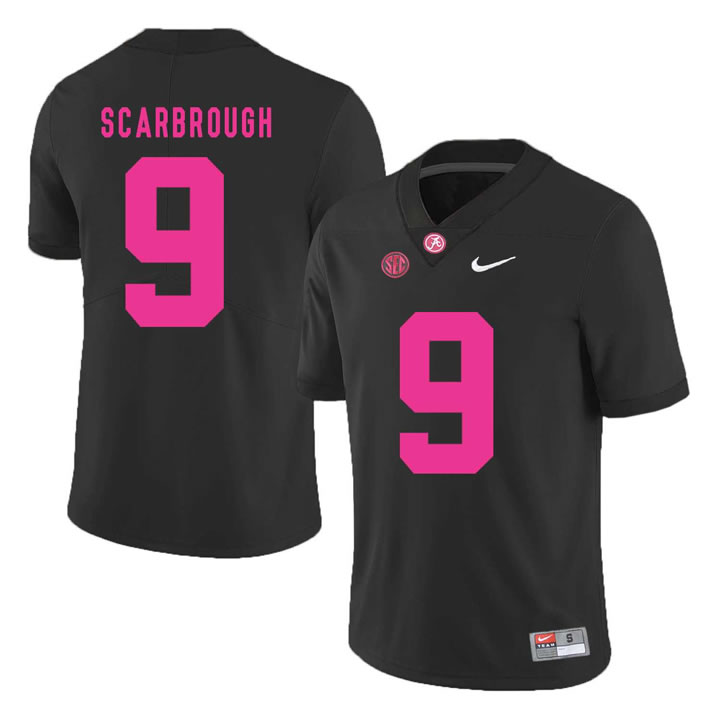 Alabama Crimson Tide 9 Bo Scarbrough Black 2018 Breast Cancer Awareness College Football Jersey DingZhi,We sell and wholesale Alabama Crimson Tide 9 Bo Scarbrough Black 2018 Breast Cancer Awareness College Football Jersey DingZhi on line form chian!