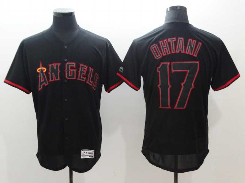 Angels 17 Shohei Ohtani Black Flexbase Baseball Jerseys,We sell and wholesale Angels 17 Shohei Ohtani Black Flexbase Baseball Jerseys on line form chian!