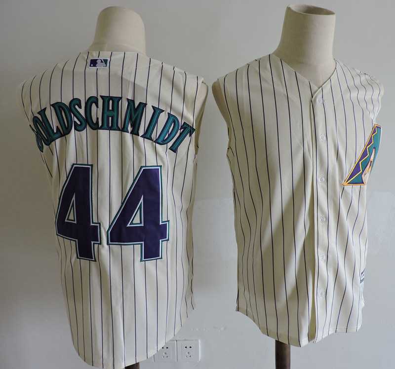 Arizona Diamondbacks #44 Paul Goldschmidt Cream Turn Back the Clock Sleeveless Jersey Dzhi,We sell and wholesale Arizona Diamondbacks #44 Paul Goldschmidt Cream Turn Back the Clock Sleeveless Jersey Dzhi on line form chian!