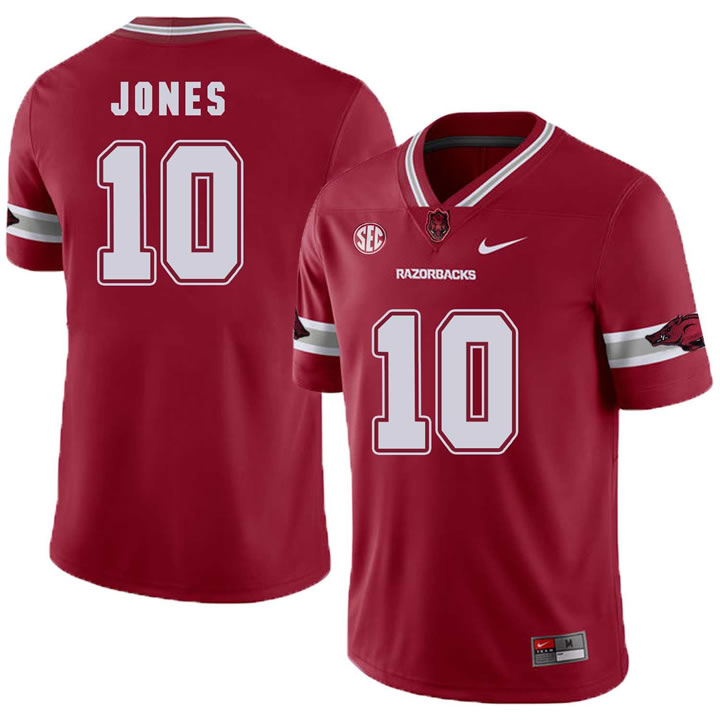 Arkansas Razorbacks 10 Jordan Jones Red College Football Jersey DingZhi,We sell and wholesale Arkansas Razorbacks 10 Jordan Jones Red College Football Jersey DingZhi on line form chian!