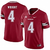 Arkansas Razorbacks 4 Jarius Wright Red College Football Jersey DingZhi,baseball caps,new era cap wholesale,wholesale hats