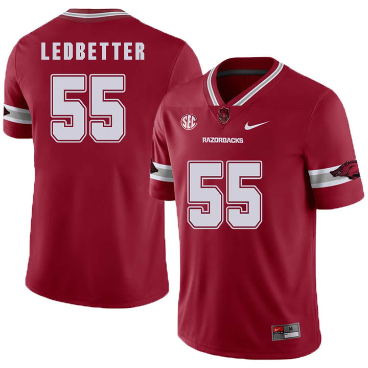 Arkansas Razorbacks 55 Jeremiah Ledbetter Red College Football Jersey DingZhi,We sell and wholesale Arkansas Razorbacks 55 Jeremiah Ledbetter Red College Football Jersey DingZhi on line form chian!