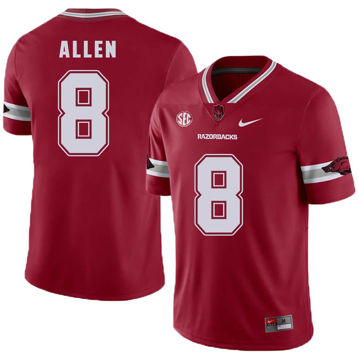 Arkansas Razorbacks 8 Austin Allen Red College Football Jersey DingZhi,We sell and wholesale Arkansas Razorbacks 8 Austin Allen Red College Football Jersey DingZhi on line form chian!