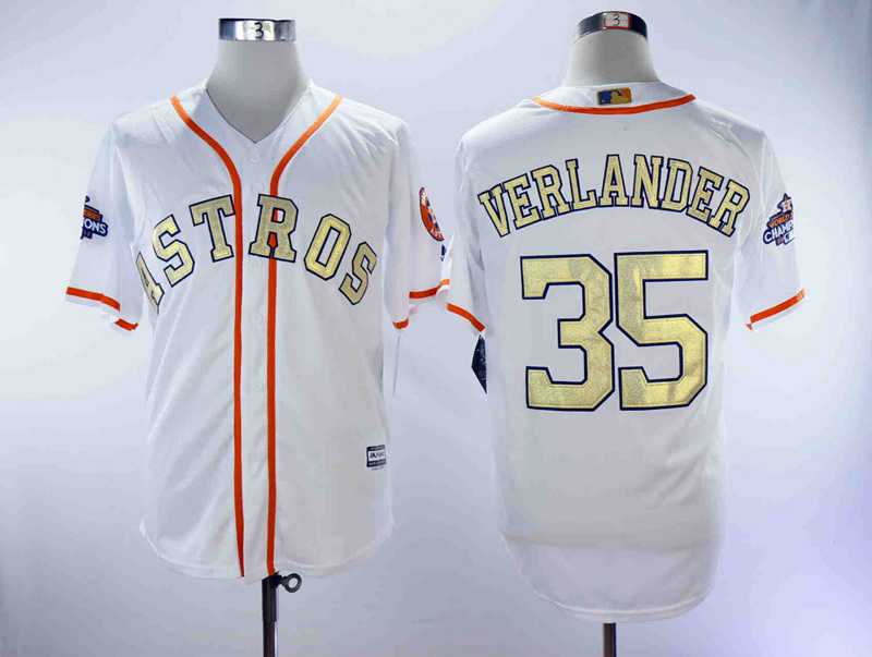Astros 35 Justin Verlander White 2018 Gold Program Cool Base Baseball Jerseys,We sell and wholesale Astros 35 Justin Verlander White 2018 Gold Program Cool Base Baseball Jerseys on line form chian!