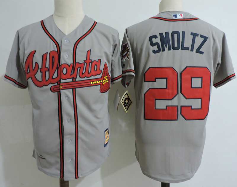 Atlanta Braves #29 John Smoltz Gray Cooperstown Collection Stitched MLB Jerseys Dzhi,We sell and wholesale Atlanta Braves #29 John Smoltz Gray Cooperstown Collection Stitched MLB Jerseys Dzhi on line form chian!