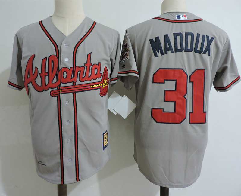 Atlanta Braves #31 Greg Maddux Gray Cooperstown Collection Stitched MLB Jerseys Dzhi,We sell and wholesale Atlanta Braves #31 Greg Maddux Gray Cooperstown Collection Stitched MLB Jerseys Dzhi on line form chian!