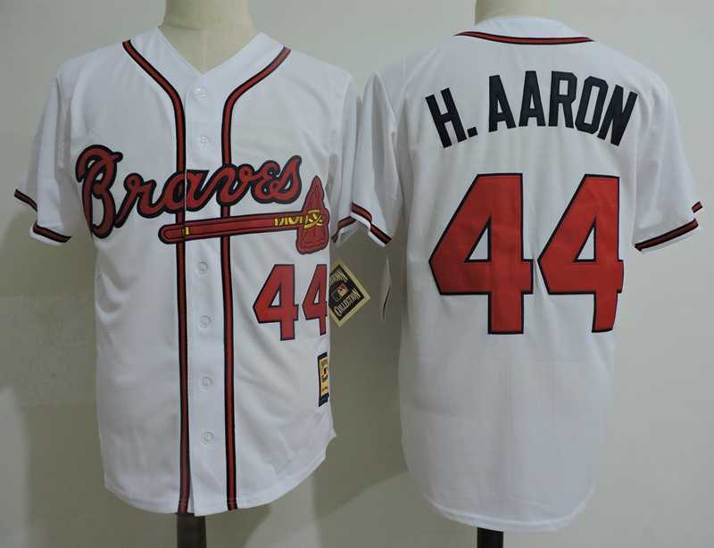 Atlanta Braves #44 Hank Aaron White Cooperstown Collection Stitched MLB Jerseys Dzhi,We sell and wholesale Atlanta Braves #44 Hank Aaron White Cooperstown Collection Stitched MLB Jerseys Dzhi on line form chian!