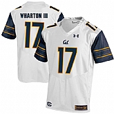 California Golden Bears 17 Vic Wharton III White College Football Jersey DingZhi,baseball caps,new era cap wholesale,wholesale hats
