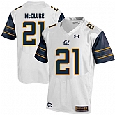 California Golden Bears 21 Stefan McClure White College Football Jersey DingZhi,baseball caps,new era cap wholesale,wholesale hats