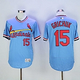 Cardinals 15 Randal Grichuk Light Blue Cooperstown Flexbase Baseball Jerseys,baseball caps,new era cap wholesale,wholesale hats