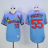 Cardinals 55 Stephen Piscotty Light Blue Cooperstown Flexbase Baseball Jerseys,baseball caps,new era cap wholesale,wholesale hats