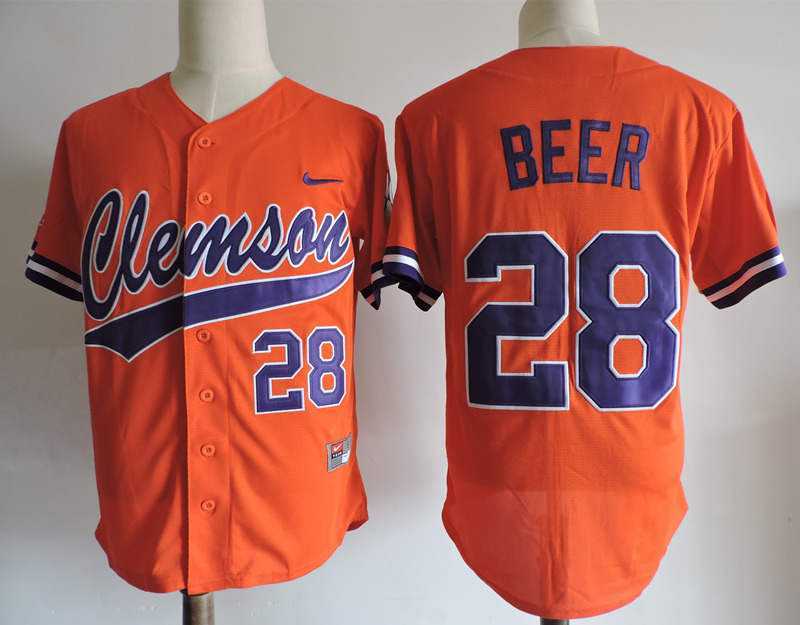 Clemson Tigers #28 Seth Beer Orange College Stitched MLB Jerseys Dzhi,We sell and wholesale Clemson Tigers #28 Seth Beer Orange College Stitched MLB Jerseys Dzhi on line form chian!