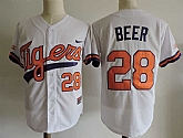 Clemson Tigers #28 Seth Beer White College Stitched MLB Jerseys Dzhi,baseball caps,new era cap wholesale,wholesale hats