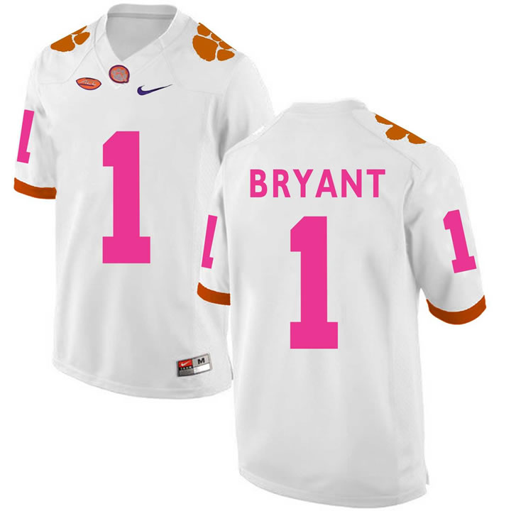 Clemson Tigers 1 Kelly Bryant White 2018 Breast Cancer Awareness College Football Jersey DingZhi,We sell and wholesale Clemson Tigers 1 Kelly Bryant White 2018 Breast Cancer Awareness College Football Jersey DingZhi on line form chian!