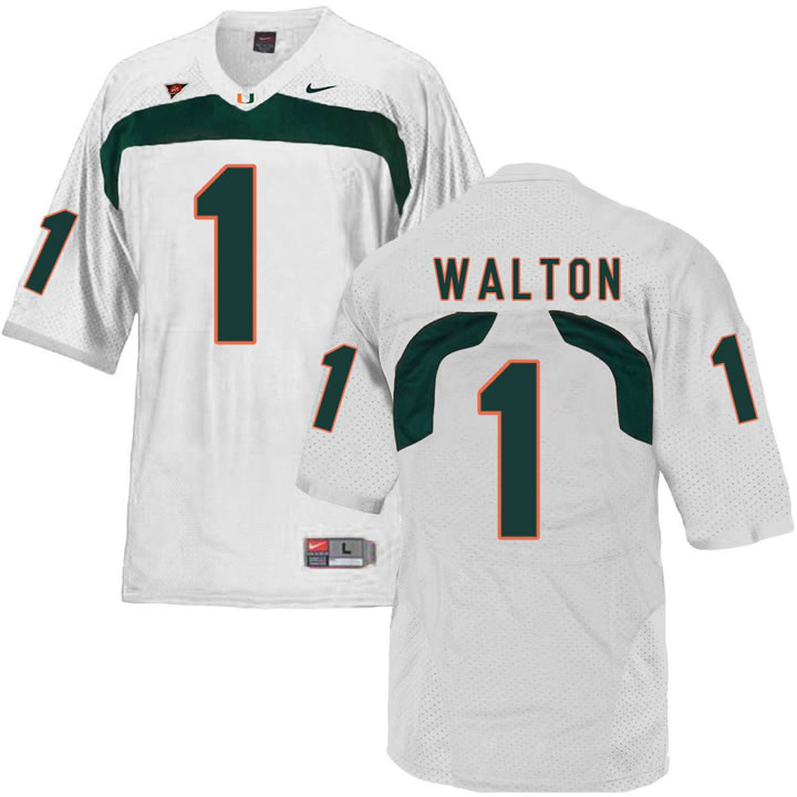 Miami Hurricanes 1 Mark Walton White College Football Jersey DingZhi,We sell and wholesale Miami Hurricanes 1 Mark Walton White College Football Jersey DingZhi on line form chian!