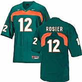 Miami Hurricanes 12 Malik Rosier Green College Football Jersey DingZhi,baseball caps,new era cap wholesale,wholesale hats