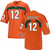 Miami Hurricanes 12 Malik Rosier Orange College Football Jersey DingZhi,baseball caps,new era cap wholesale,wholesale hats